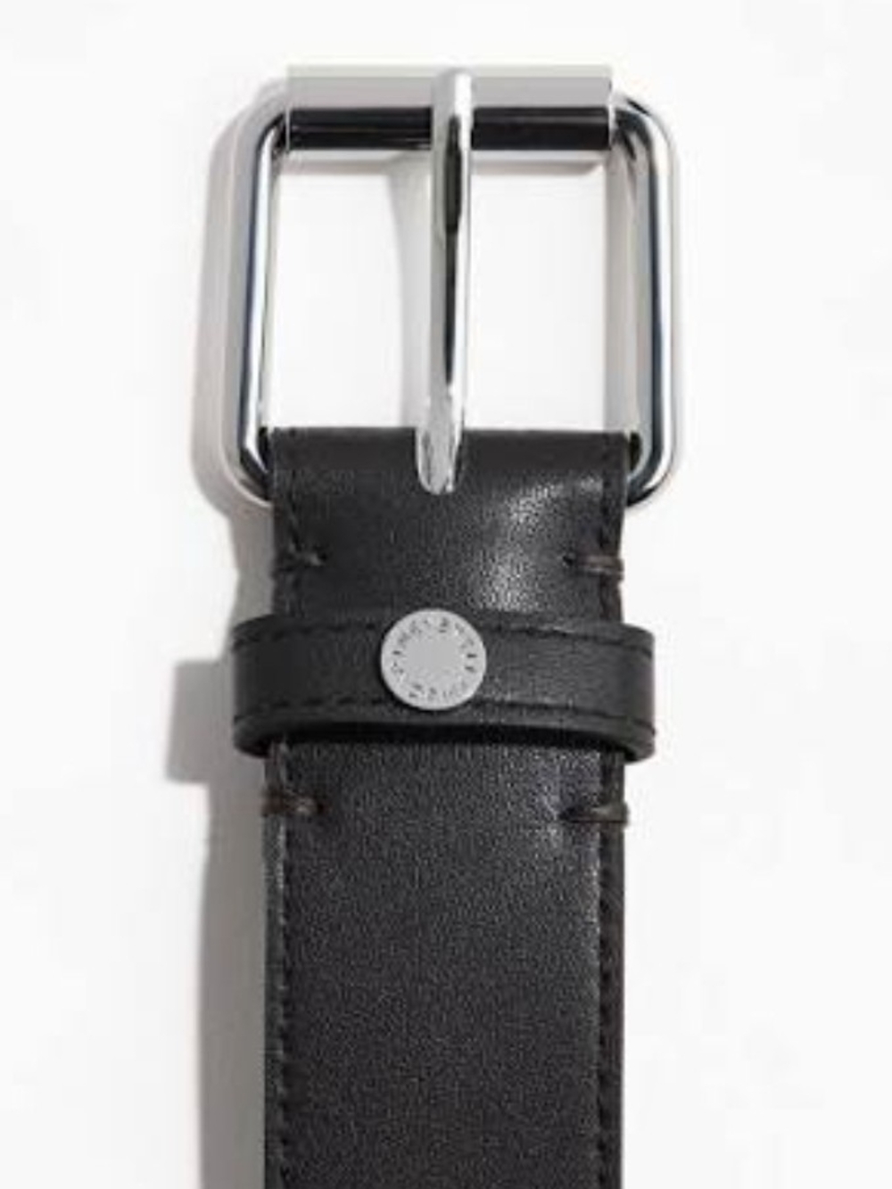 Stella McCartney Dark Brown Belt with Silver Buckle